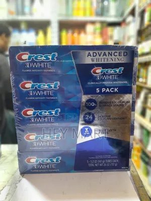 Crest 3d White Advanced Whitening Toothpaste.