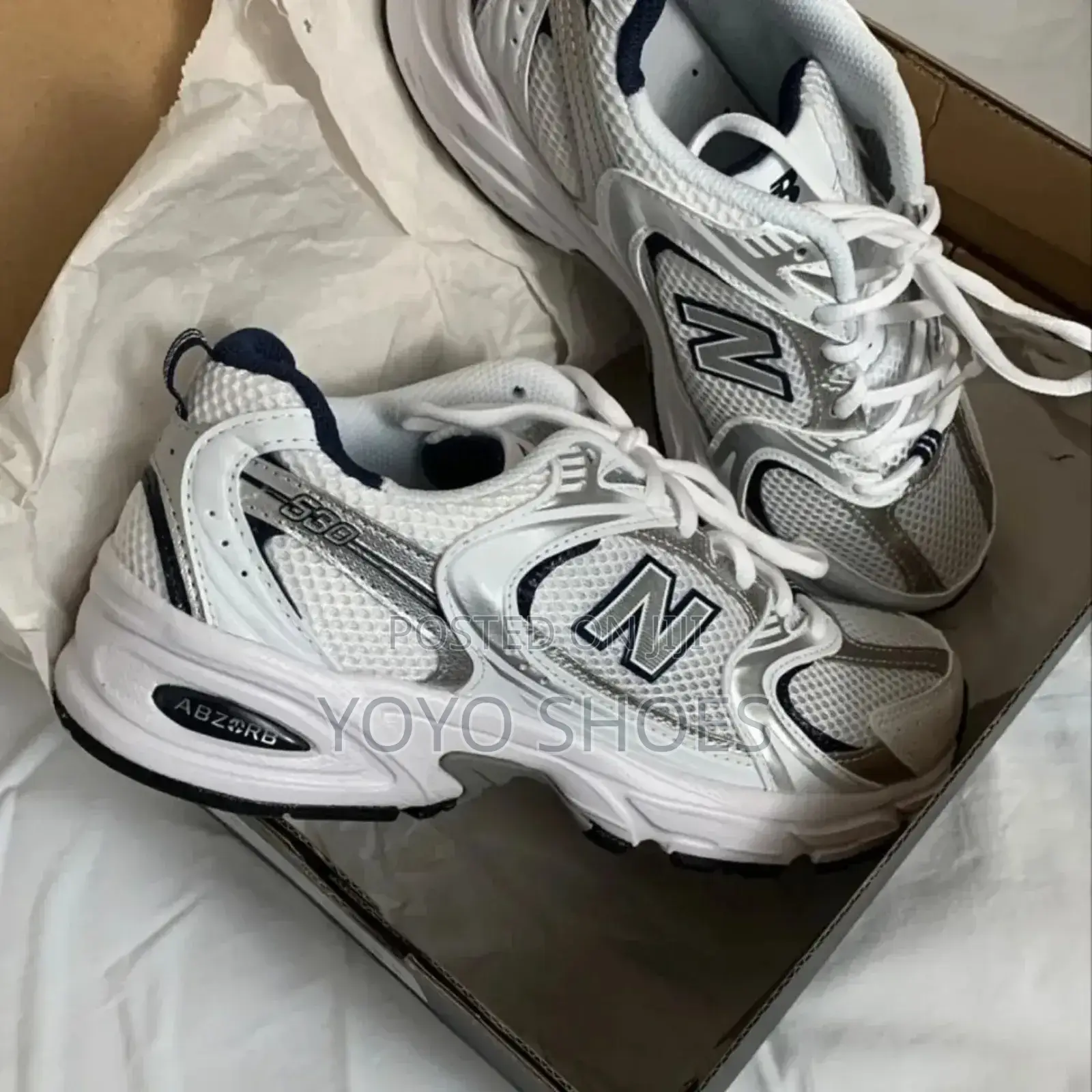 New Balance 530 Retro White/Blue Unisex Fashion Sneaker