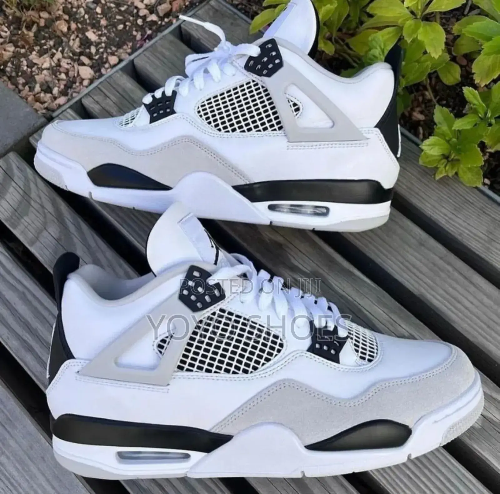 Nike Air Jordan 4 Military Black Unisex Fashion Sneaker