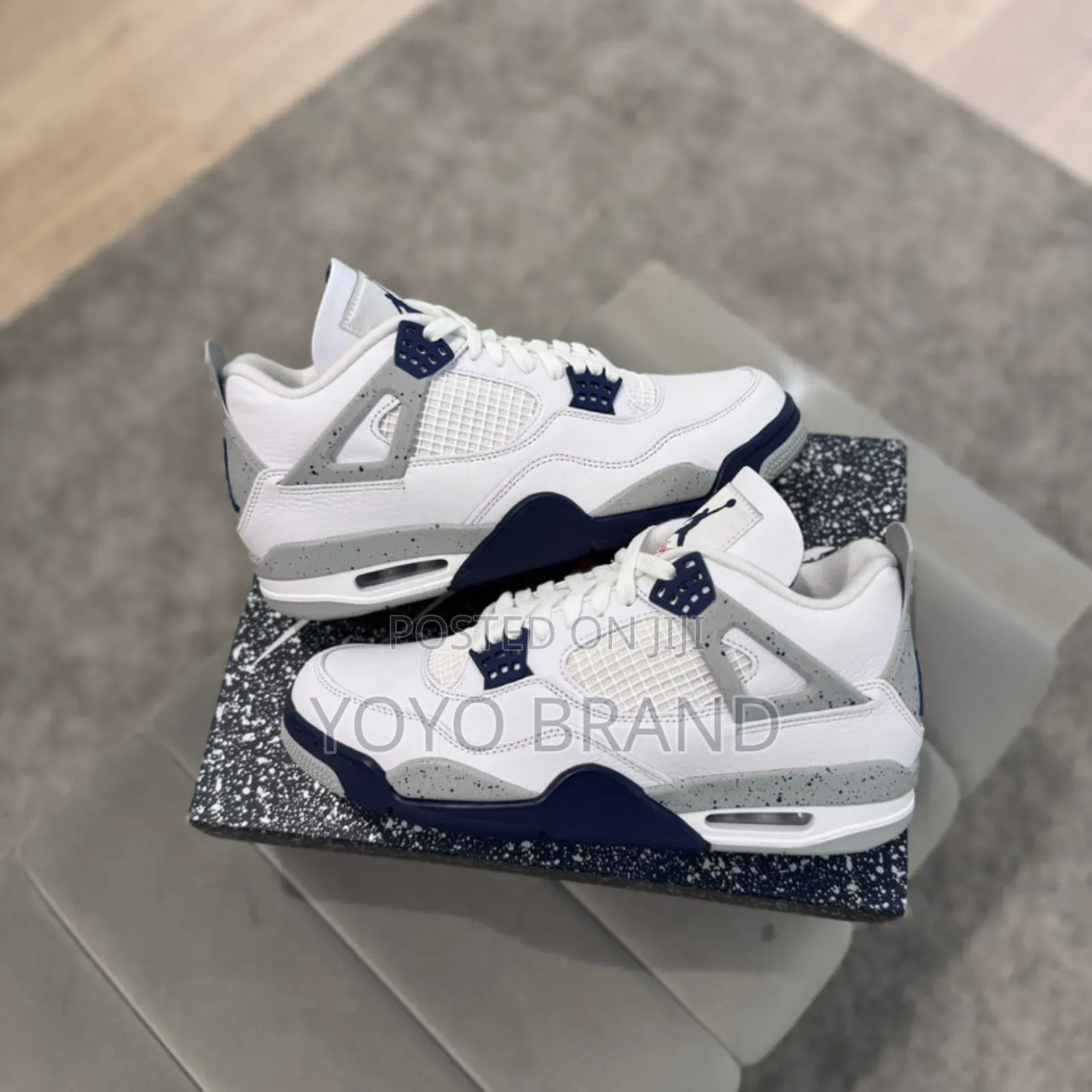 Nike Air Jordan 4 Retro Midnight Navy Fashion Sneaker