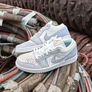 Nike Air Jordan 1 Low ’Paris’ Sky Gray Unisex Fashion Shoes