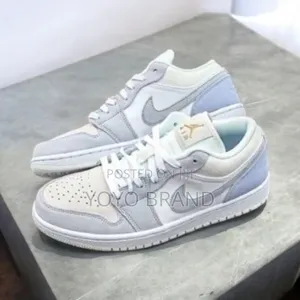 Nike Air Jordan 1 Low ’Paris’ Sky Gray Unisex Fashion Shoes