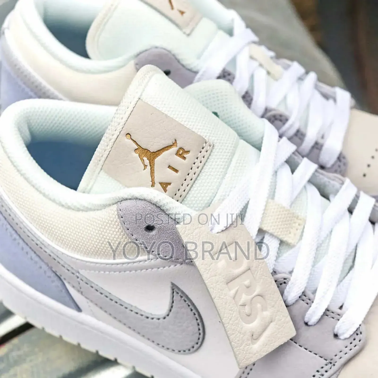Nike Air Jordan 1 Low ’Paris’ Sky Gray Unisex Fashion Shoes