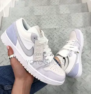 Nike Air Jordan 1 Low ’Paris’ Sky Gray Unisex Fashion Shoes