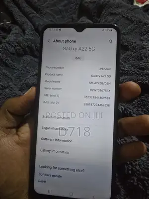 Samsung Galaxy A22 5G 128 GB Blue