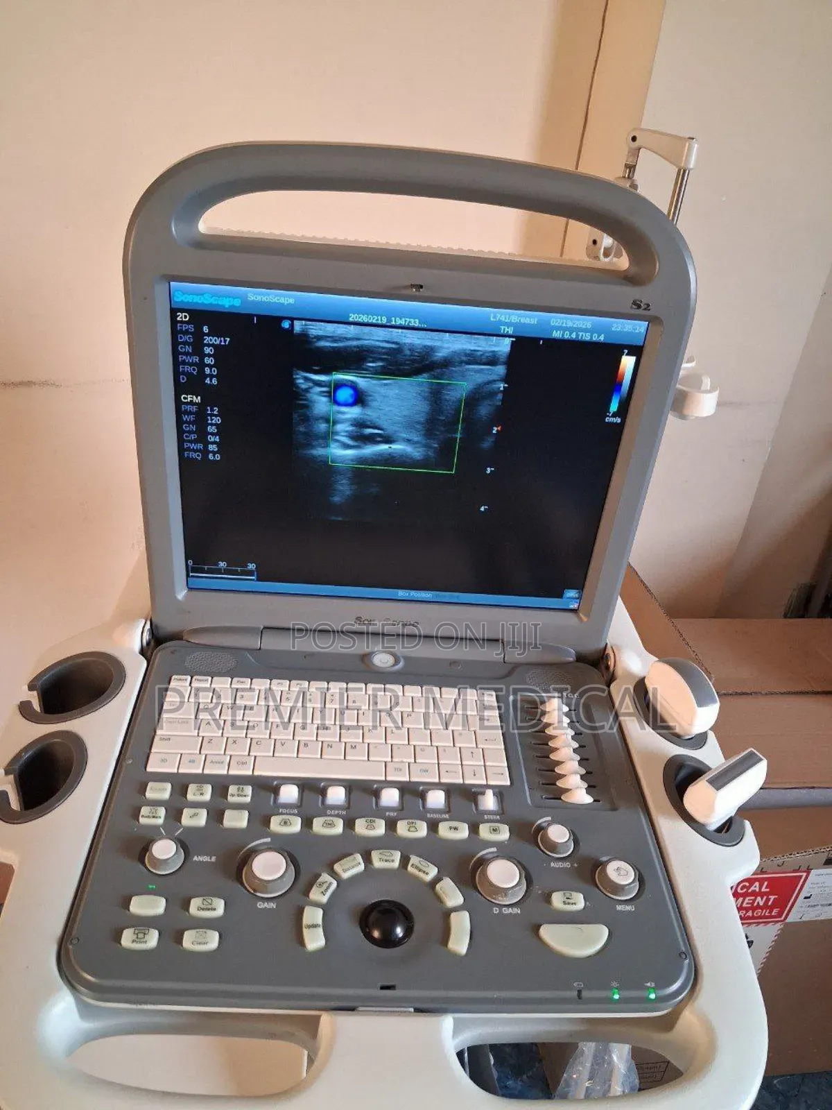 Color Doppler Ultrasound Machine With Two Probes