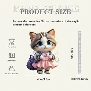 2d Acrylic Pet Keychain