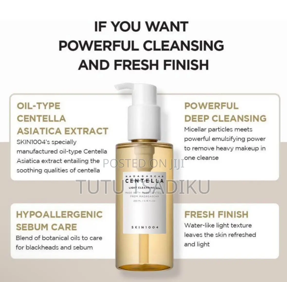 Skin 1004 Centella Light Cleansing Oil