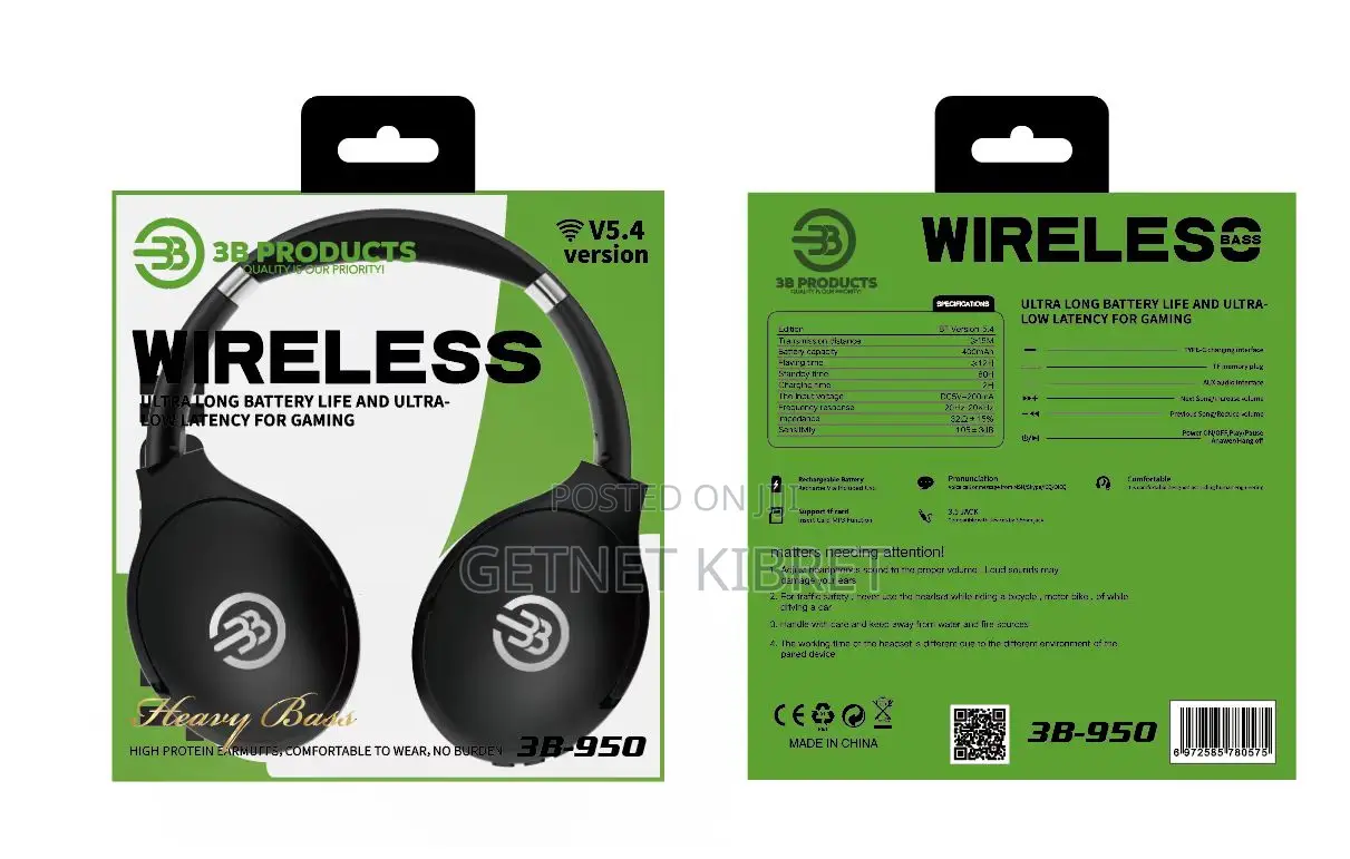 Bluetooth Headphones 3b