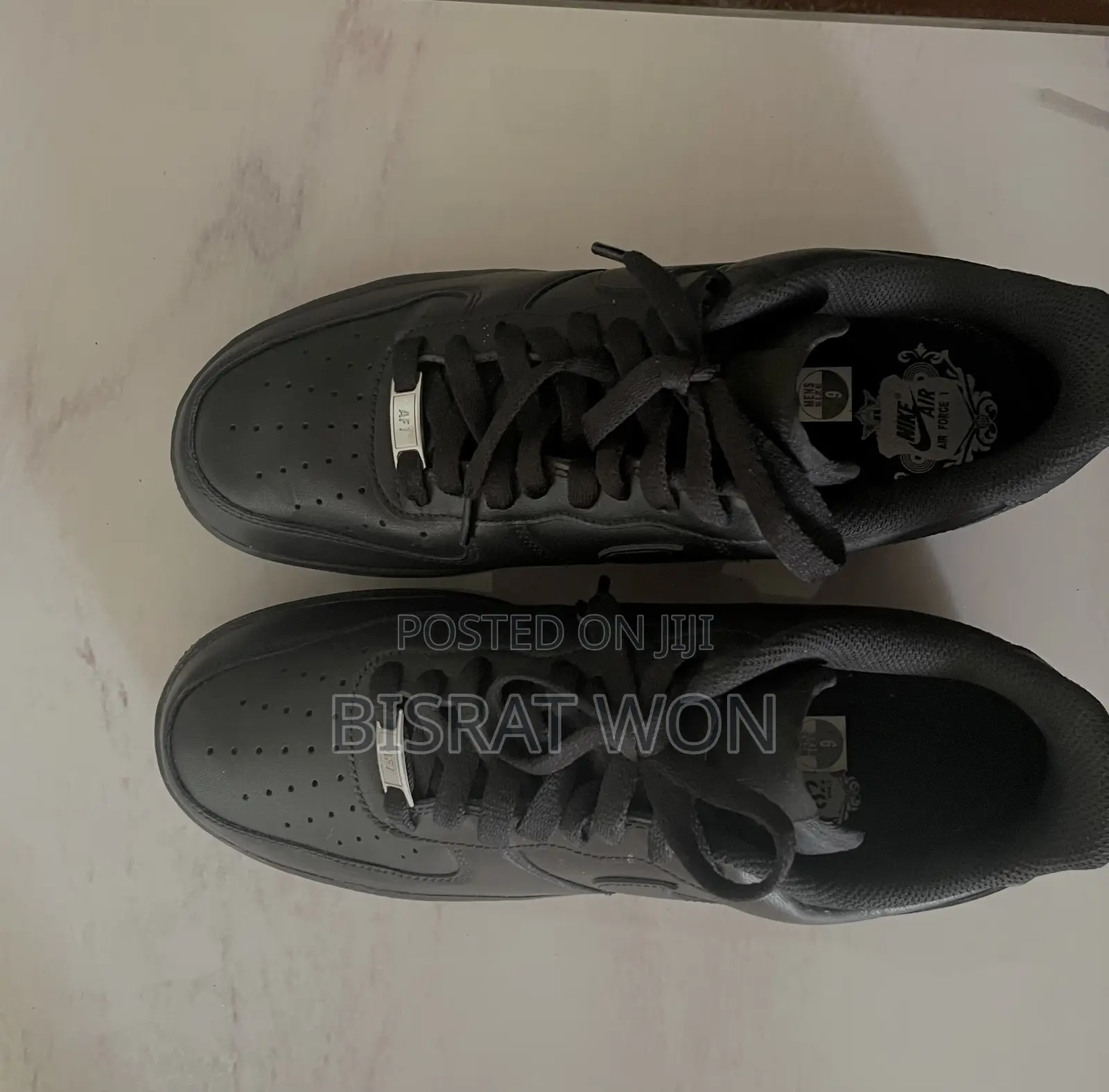 Black Nike Air Force 1s