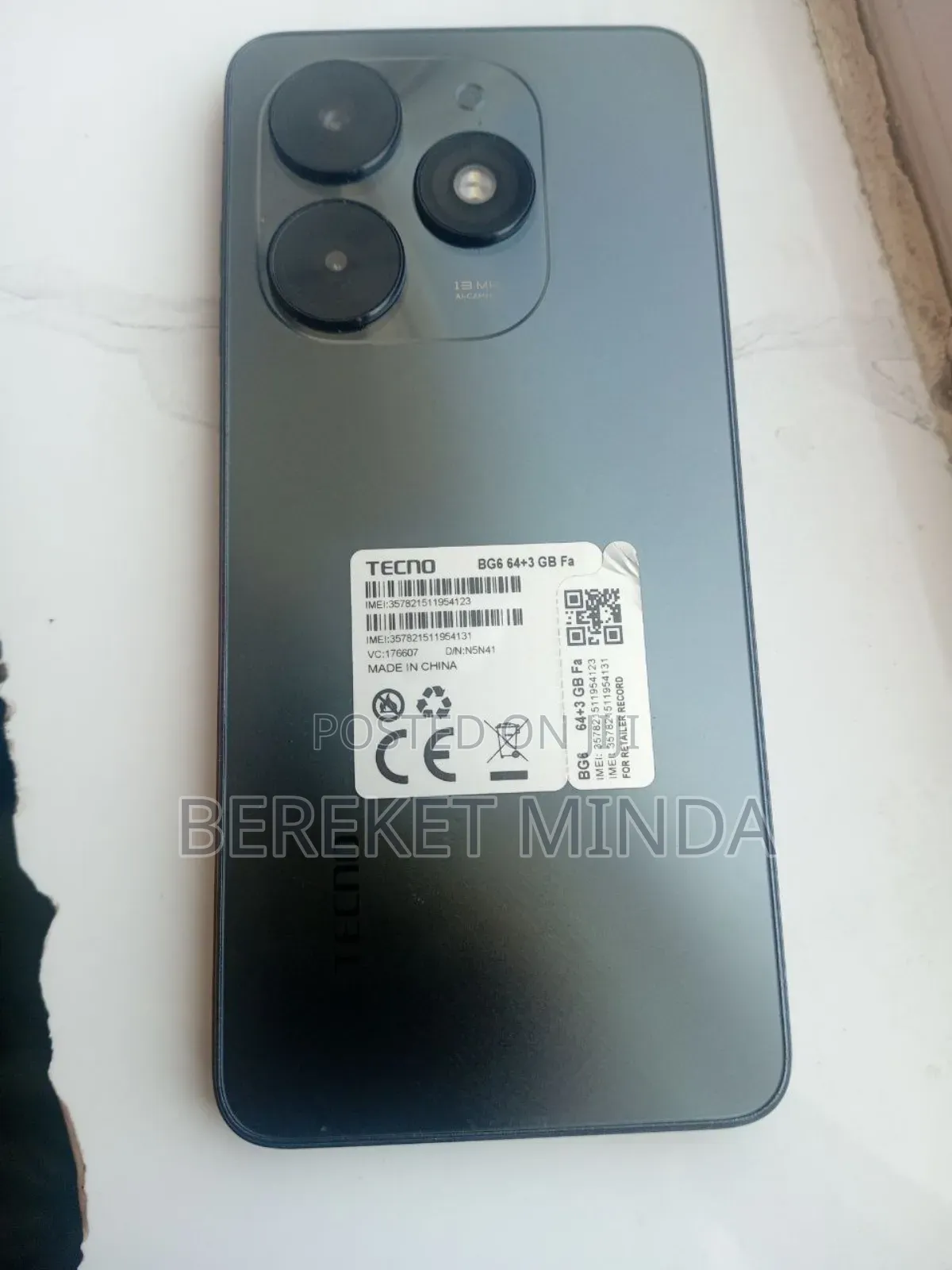 Tecno Pop 8 64 GB Black