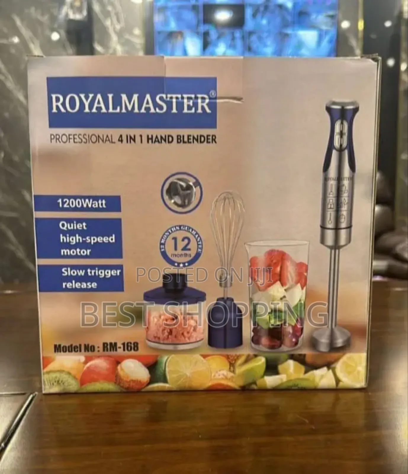 Royalmaster 4 in 1 Hand Blender 1200 Watts