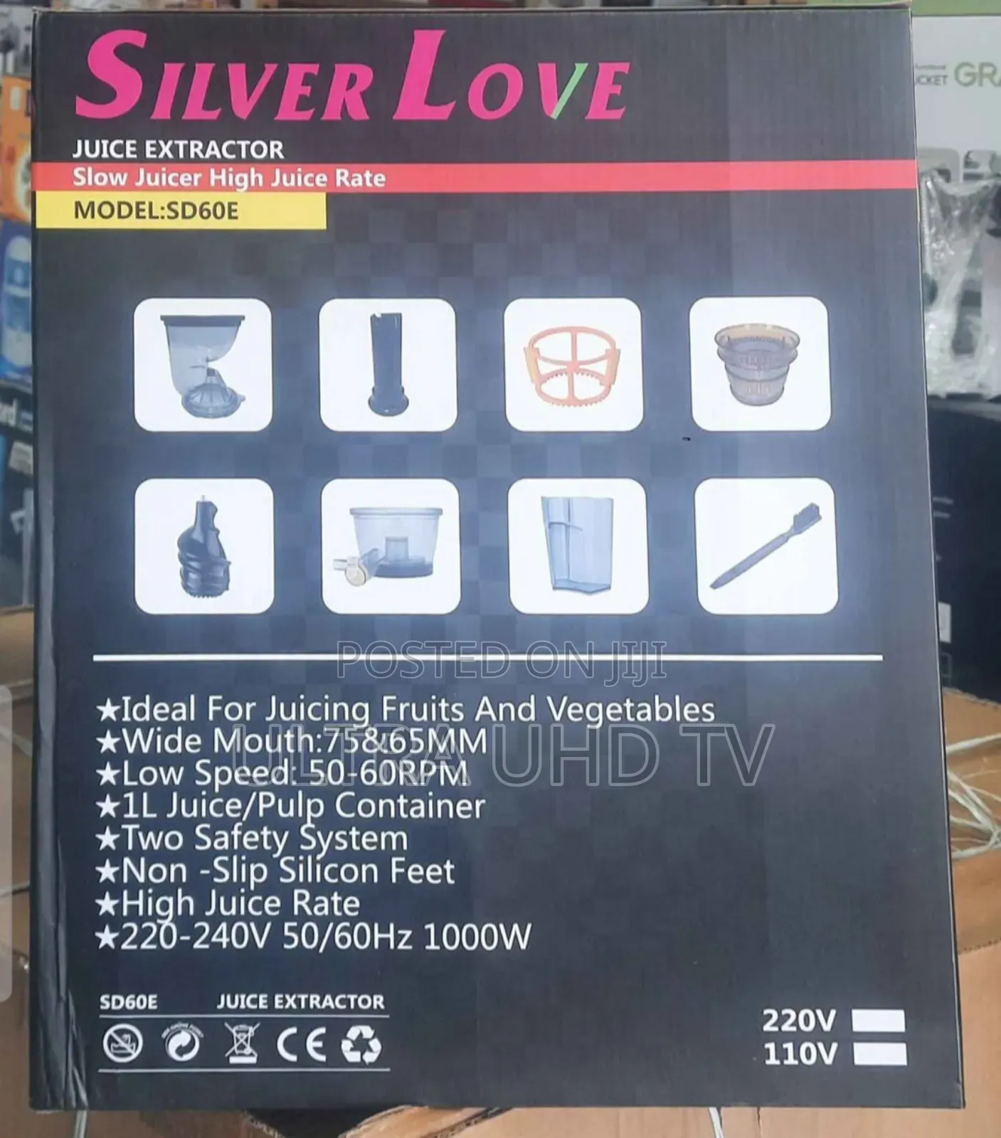Juicer Silver Love Juice Extractor Is a Slow Juicer Designed F