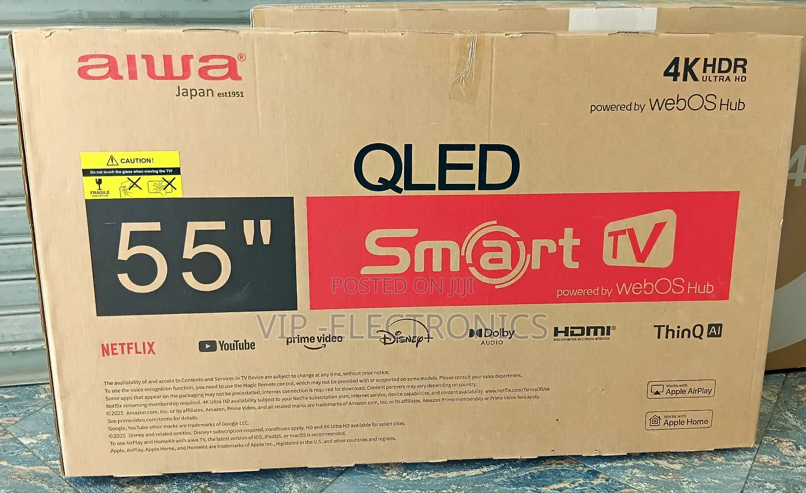 Aiwa 55 Inch Tv Smart HDR Ultra Hd Qled Webos Hub New 2025 Tv