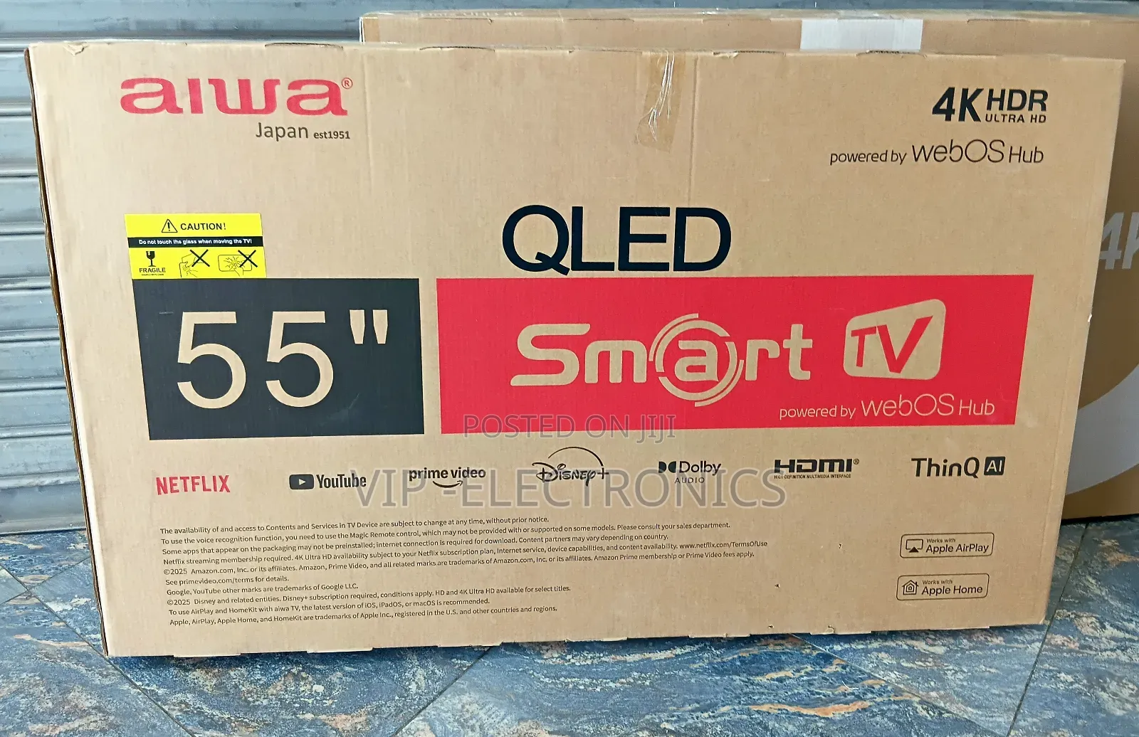 Aiwa 55 Inch Tv Smart HDR Ultra Hd Qled Webos Hub New 2025 Tv