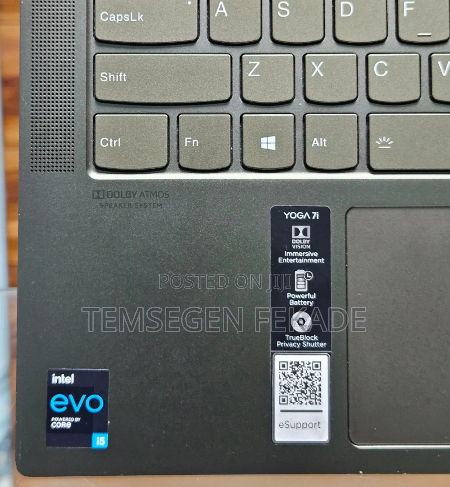 New Laptop Lenovo Yoga 7i 16GB Intel Core i5 SSD 512GB