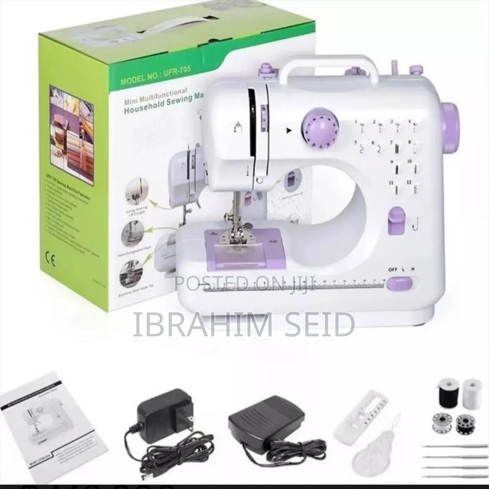 Mini Portable Home Sewing Machine With Foot Pedal, Overlock