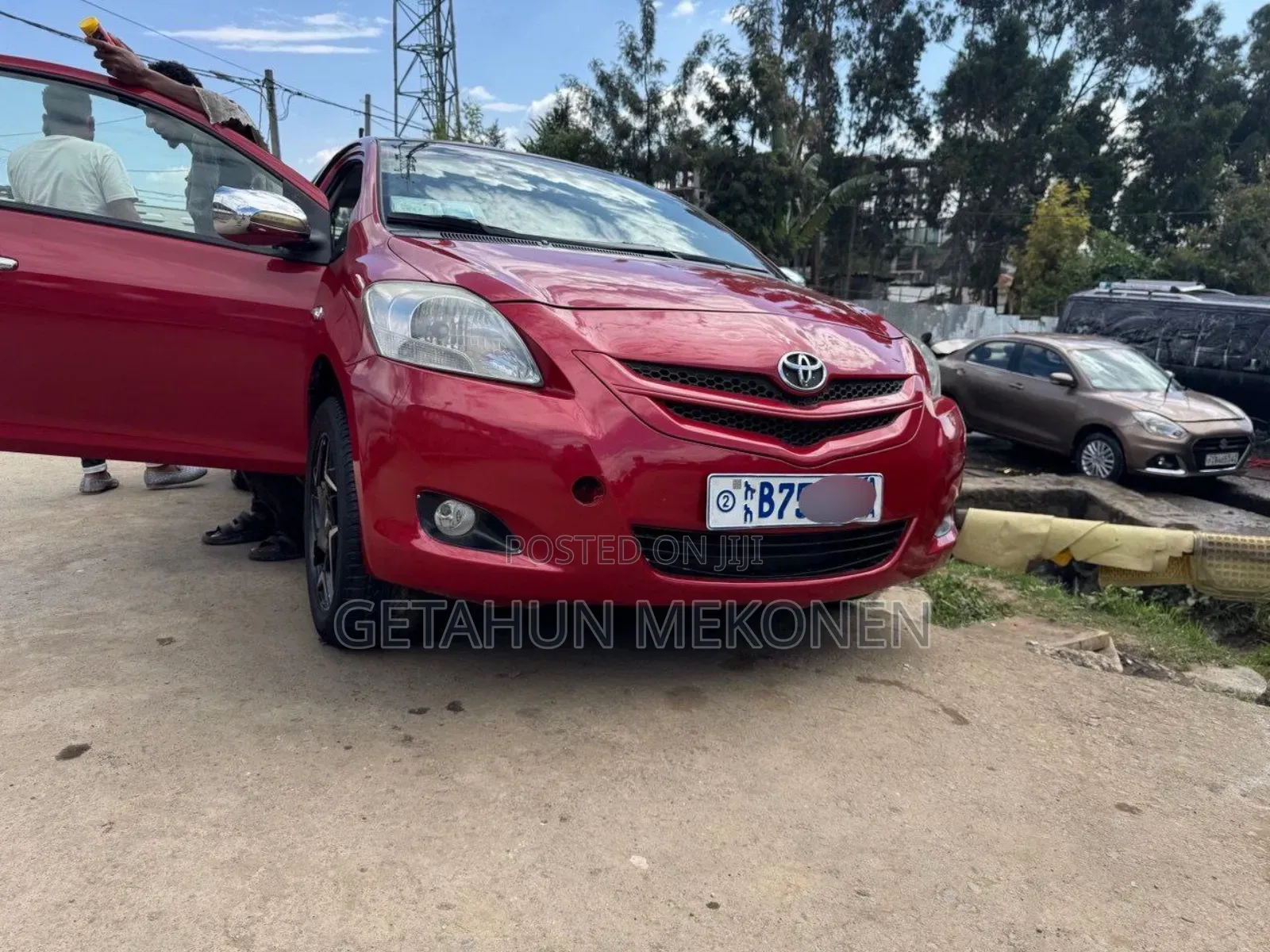 Toyota Yaris 2008 Red