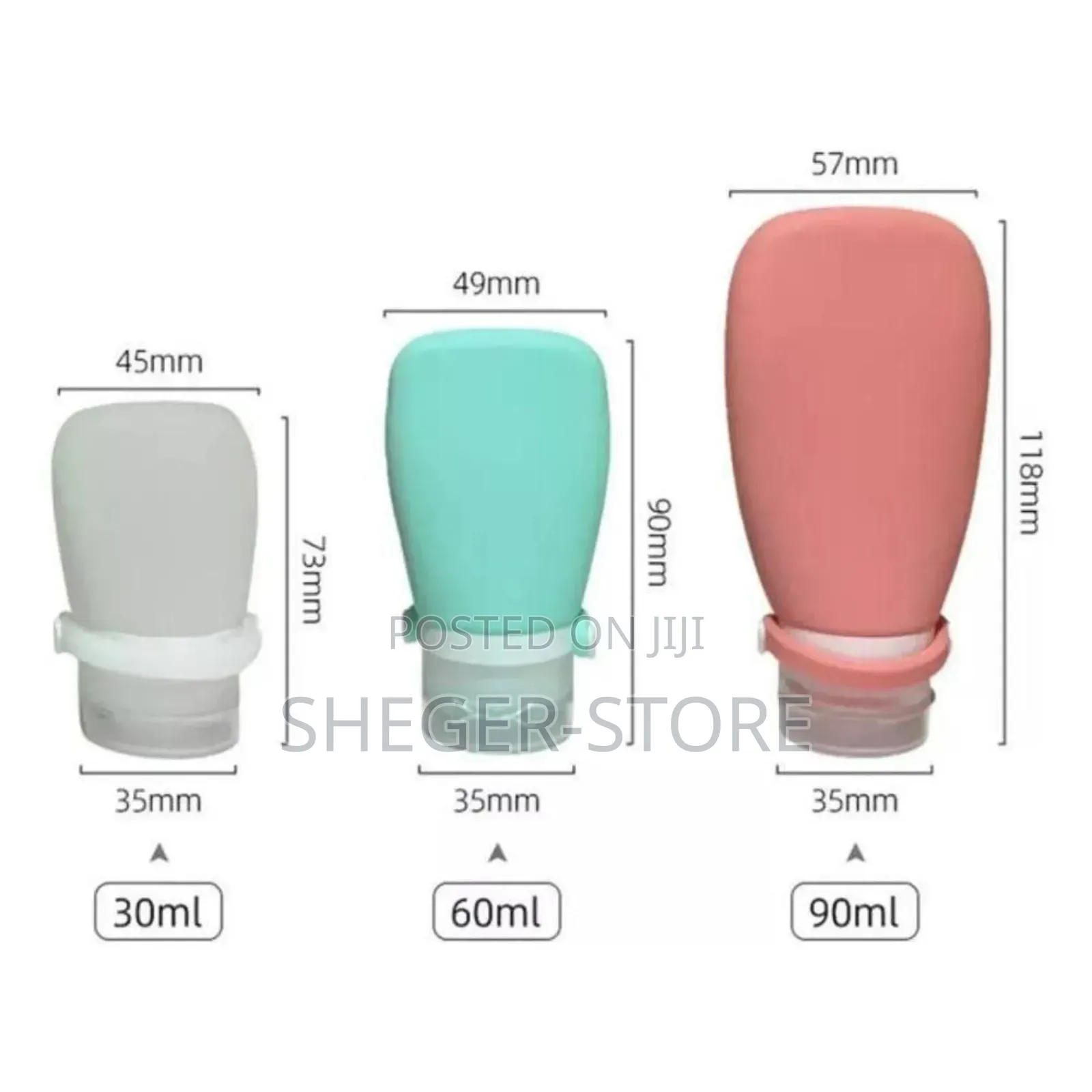 Brand New Design 3pcs Travel Squeeze Bottle
