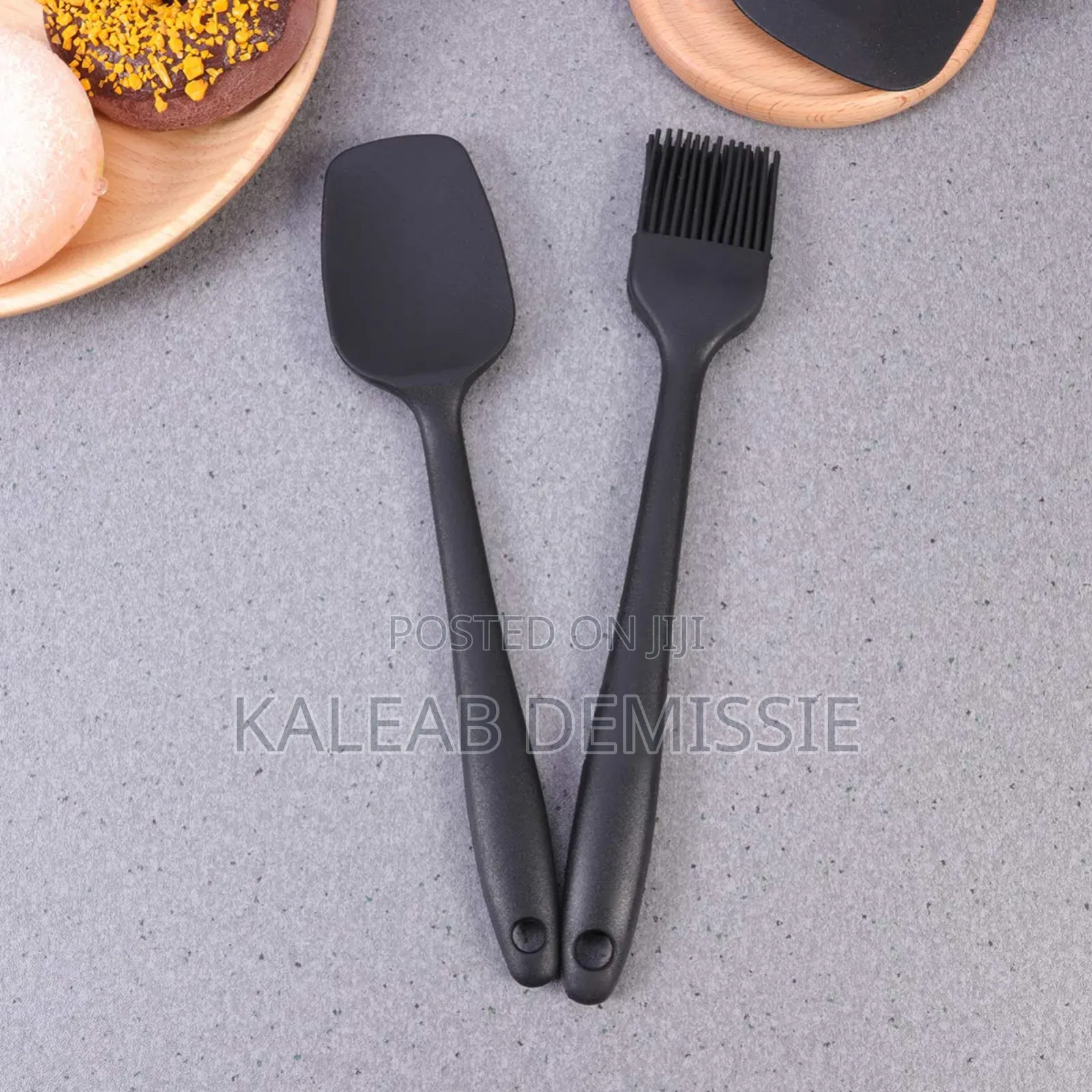 Silicon Kitchenware መቀቢያ ብሩሽ እና መገልበጫ