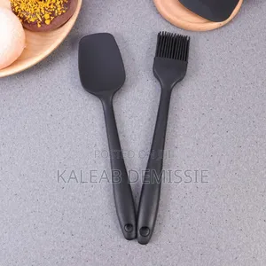 Silicon Kitchenware መቀቢያ ብሩሽ እና መገልበጫ