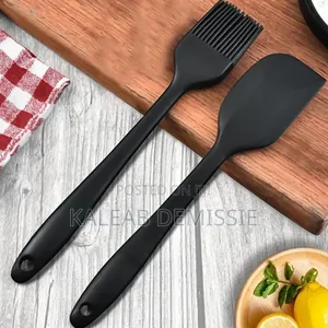 Silicon Kitchenware መቀቢያ ብሩሽ እና መገልበጫ