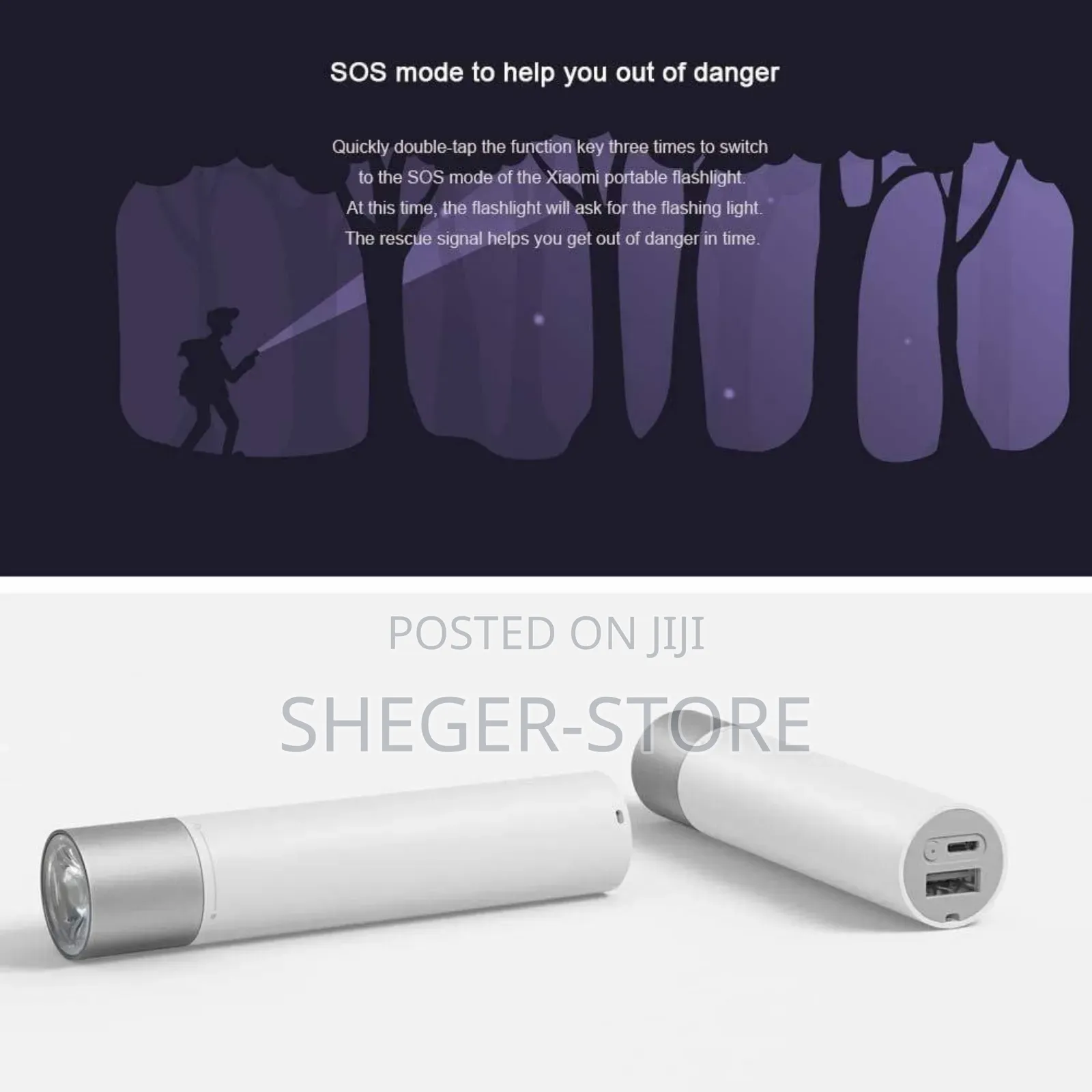 Orginal Brand New Mi Power Bank With Flashlight