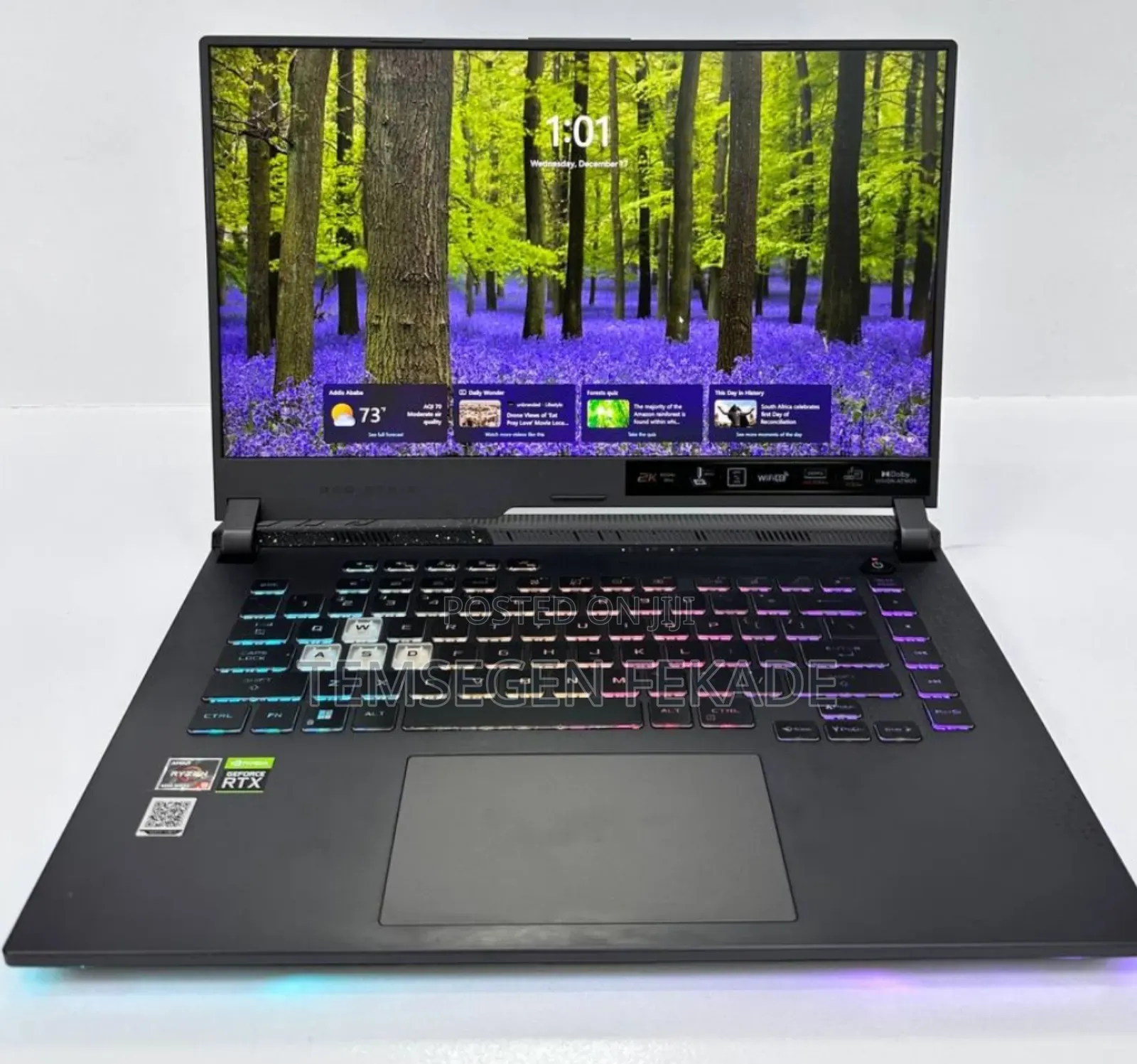 New Laptop Asus ROG Strix G15 16GB Intel Core i9 SSD 512GB