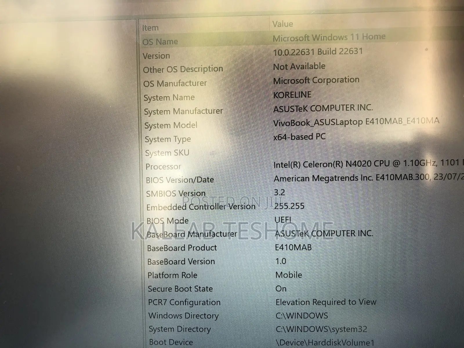 Laptop Asus Vivobook E410M 4GB Intel Celeron SSD 60GB