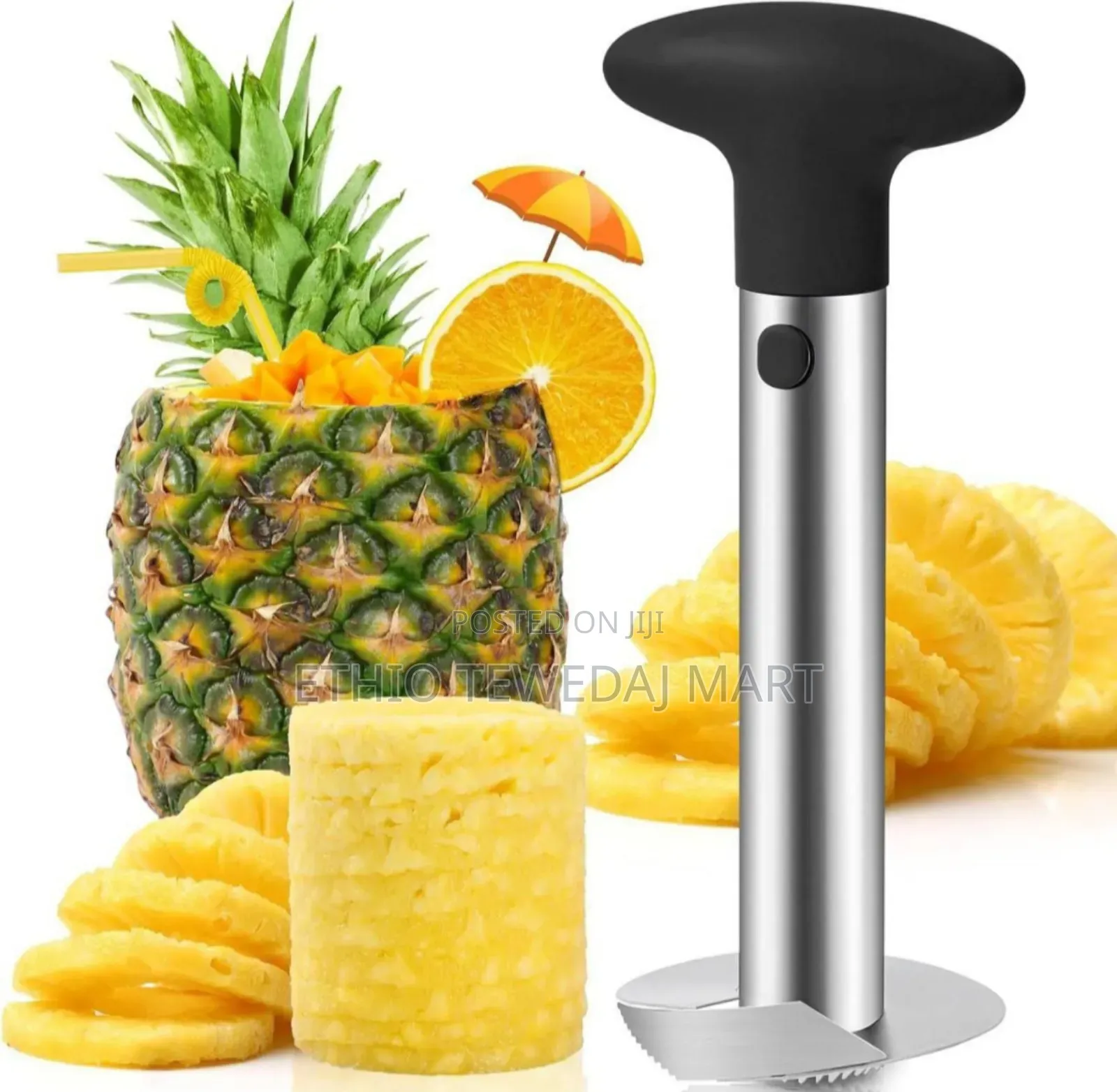 Pineapple Pealer , Core Removal Slicing የአናናስ መላጫ
