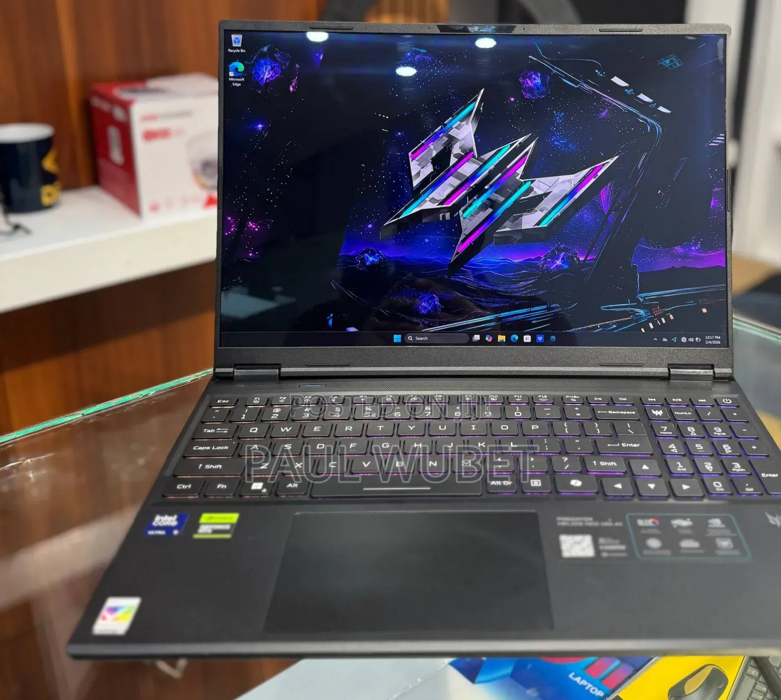 New Laptop Acer Predator Helios Neo 16 32GB Intel Core Ultra 9 SSD 1T