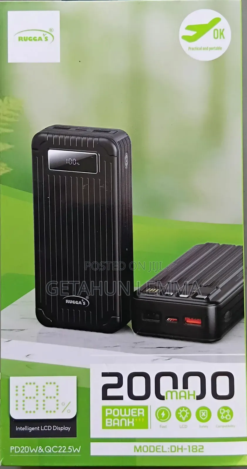 Power Bank Ruggas 20,000 Mah