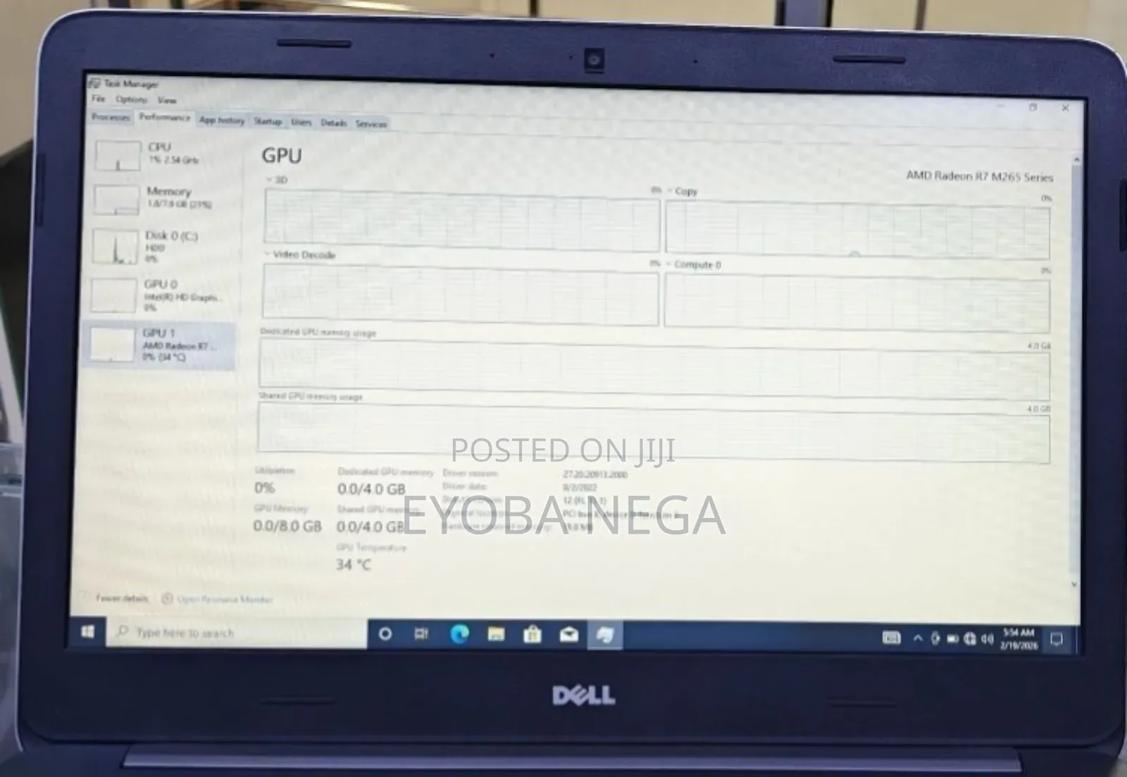 Laptop Dell Inspiron 15 8GB Intel Core i7 HDD 1T