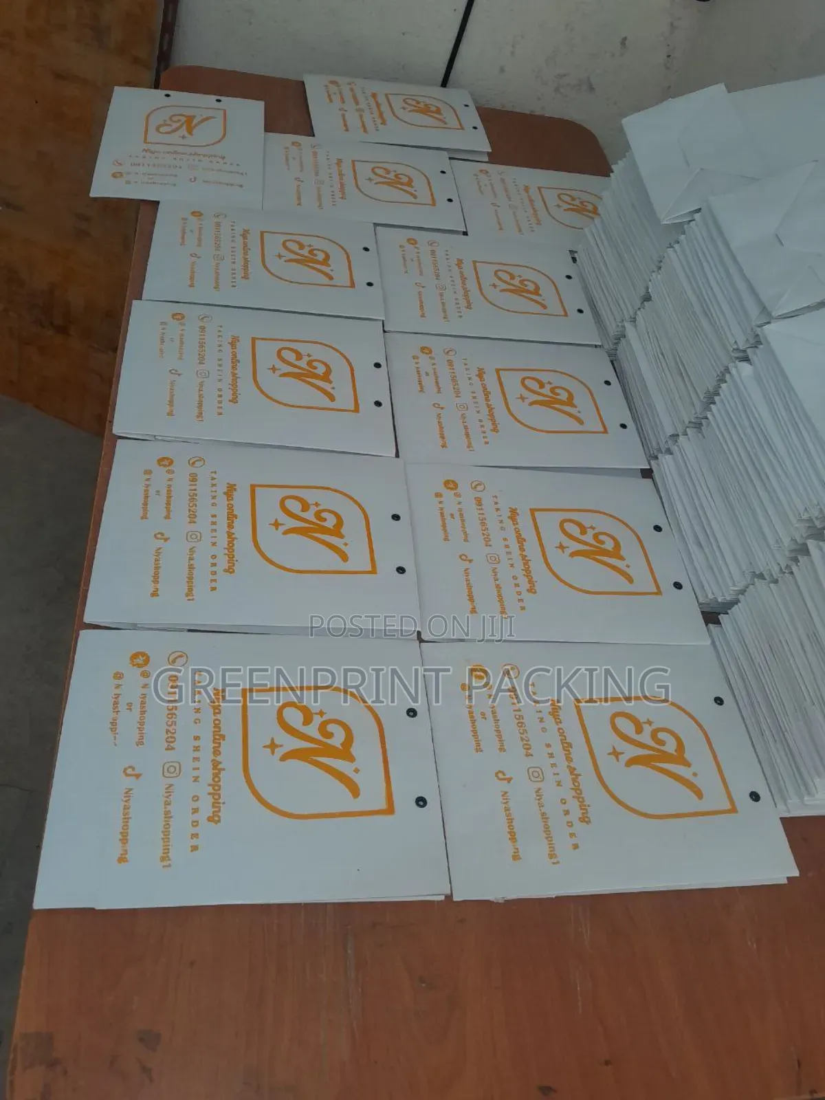 Paper Bag With Yellow Print