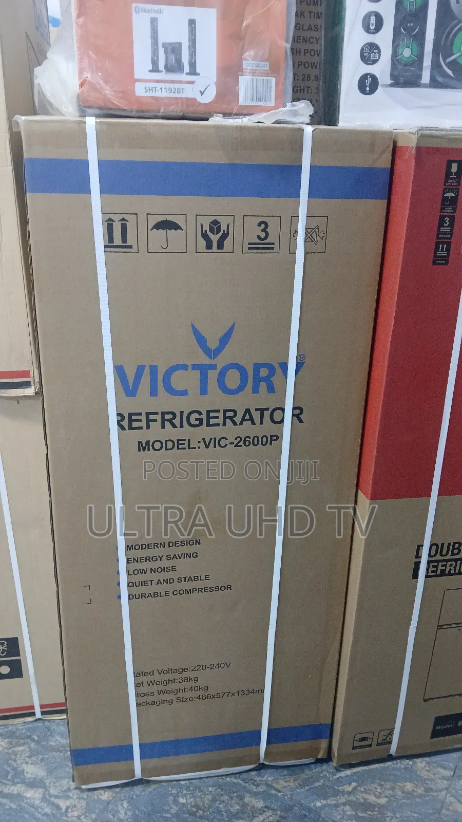 Victory Refrigerator Model Vic-2600p. Features a Modern Design