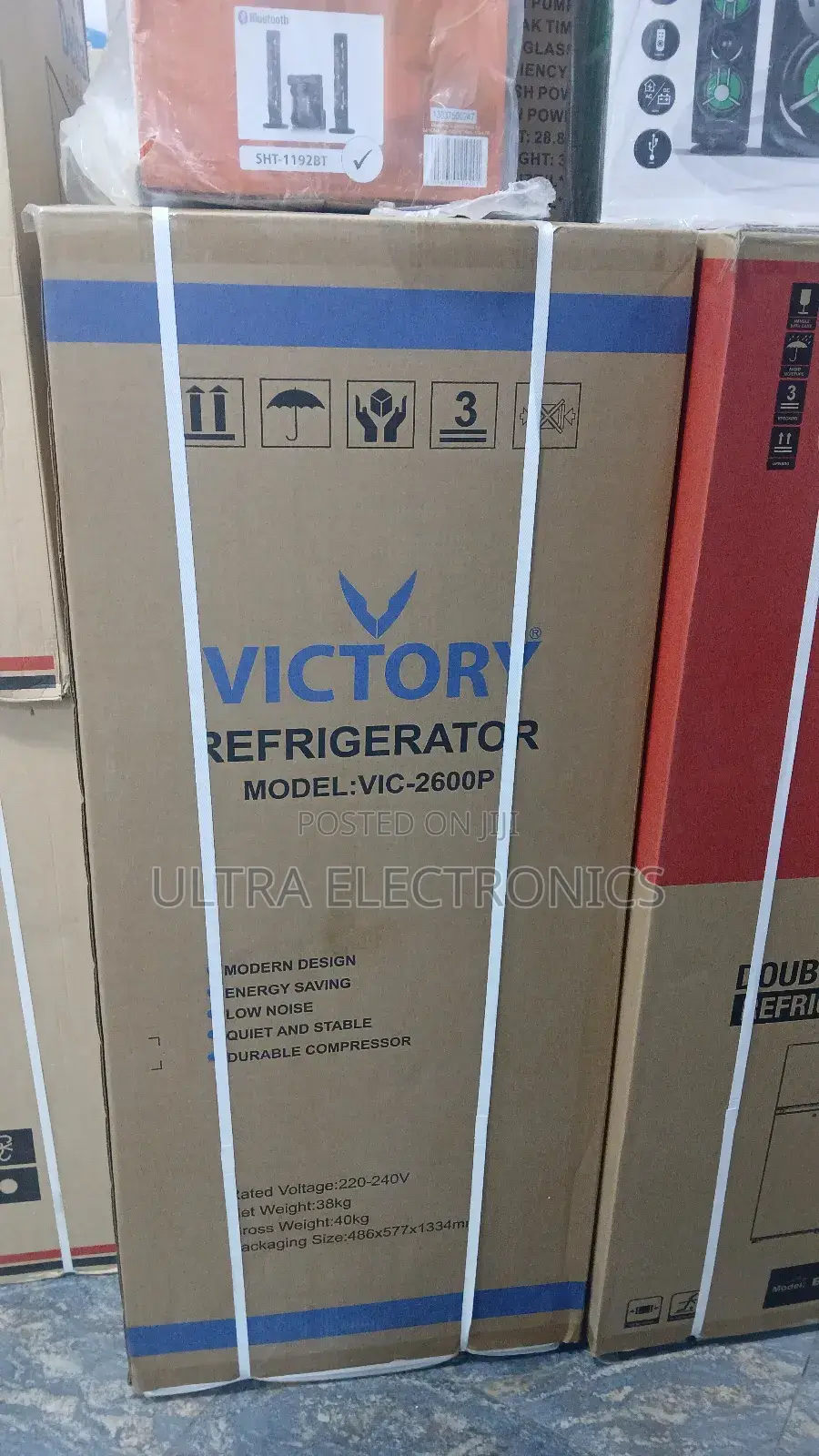 Victory Refrigerator Model Vic-2600p. Features a Modern Design