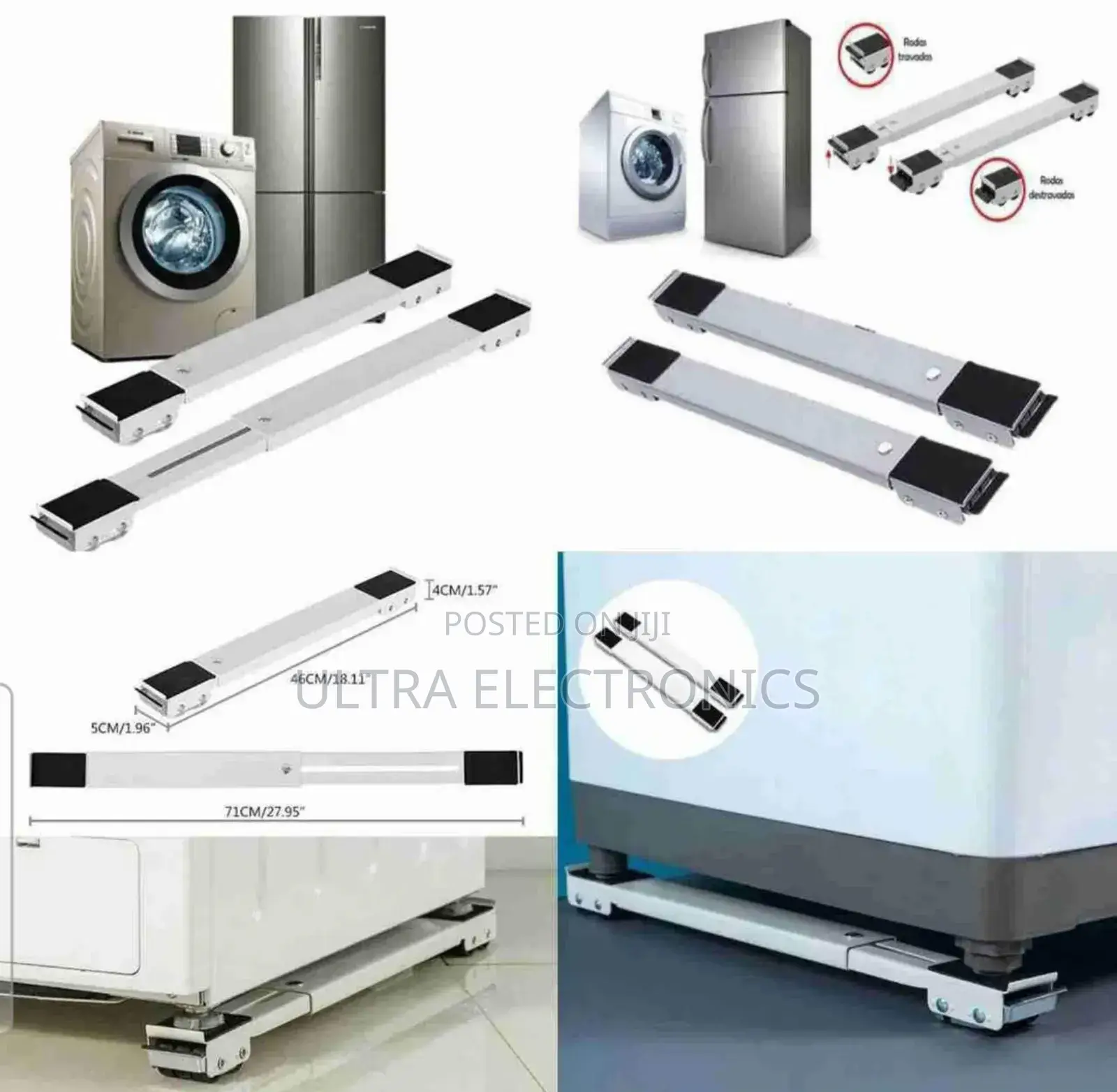 ፍሪጅ ማስቀመጫ Adjustable Mobile Base Designed For