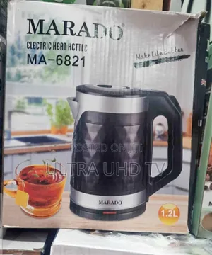 Marado Electric Heat Kettle, Model Ma-6821. Capacity: 1.2 Liters.