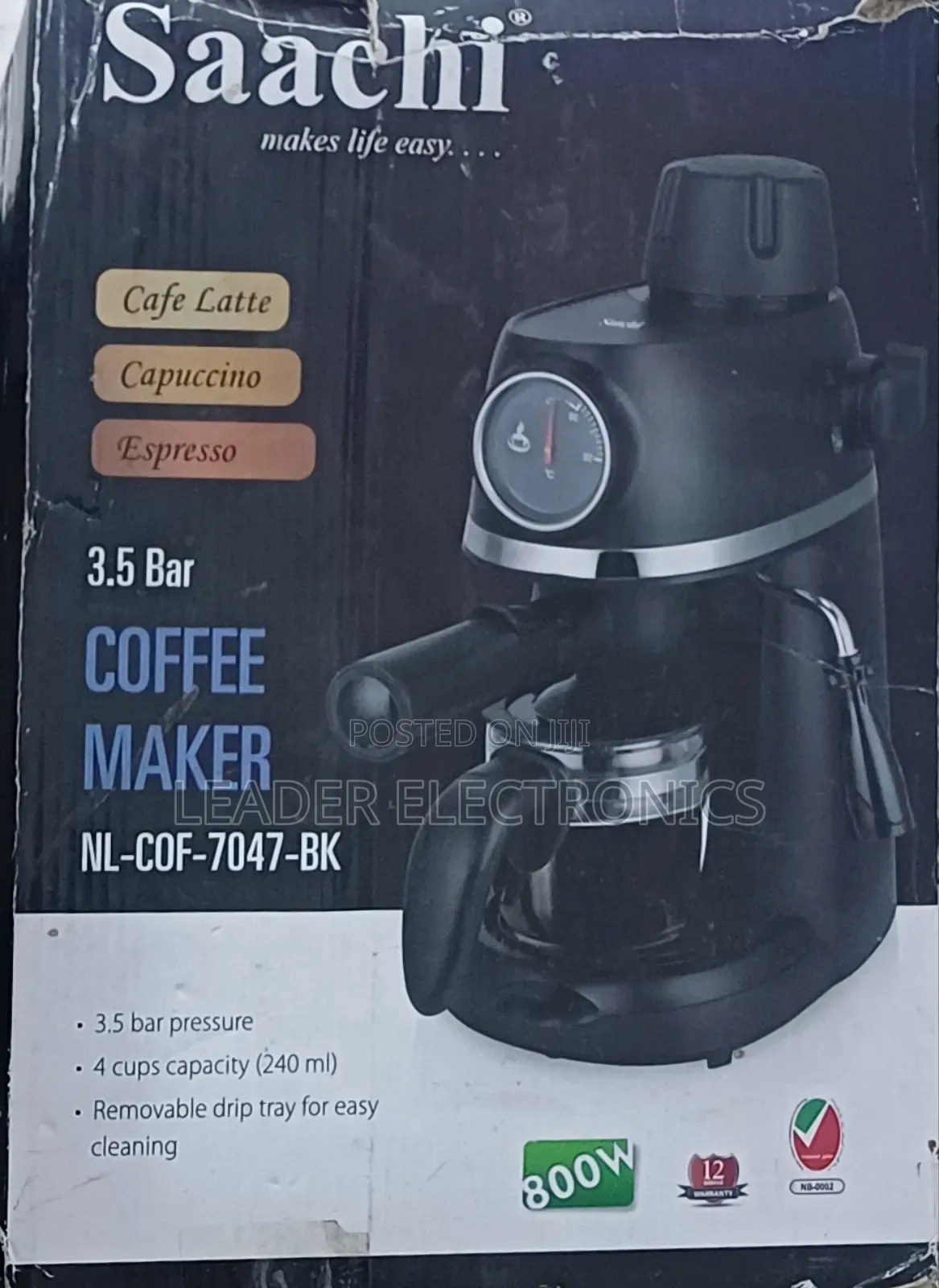 Saachi Coffee Maker 3.5 Bar