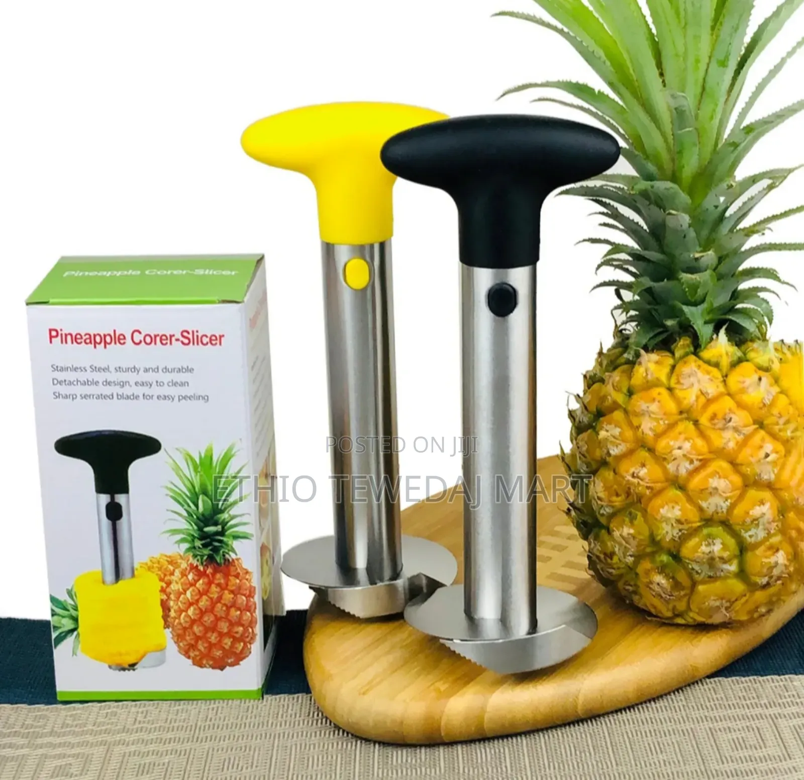 Pineapple Pealer , Core Removal Slicing የአናናስ መላጫ