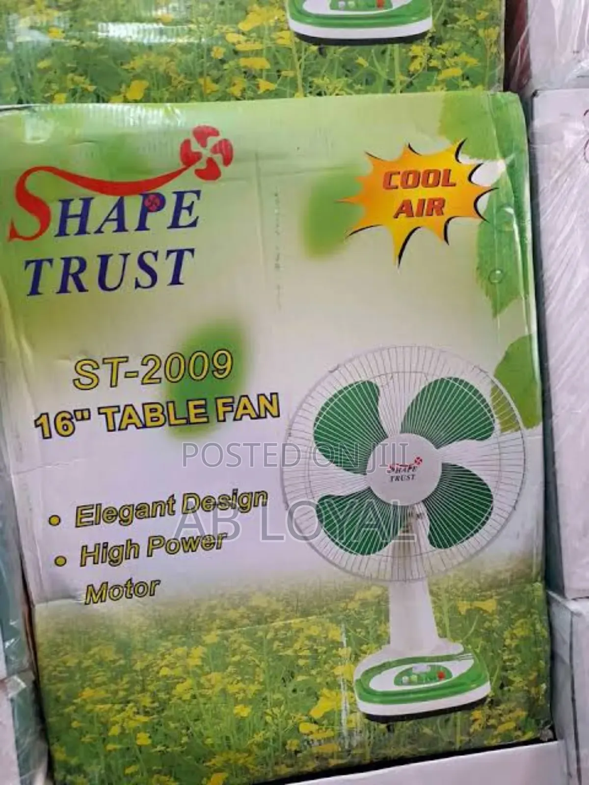 Shape Trust Table Fan