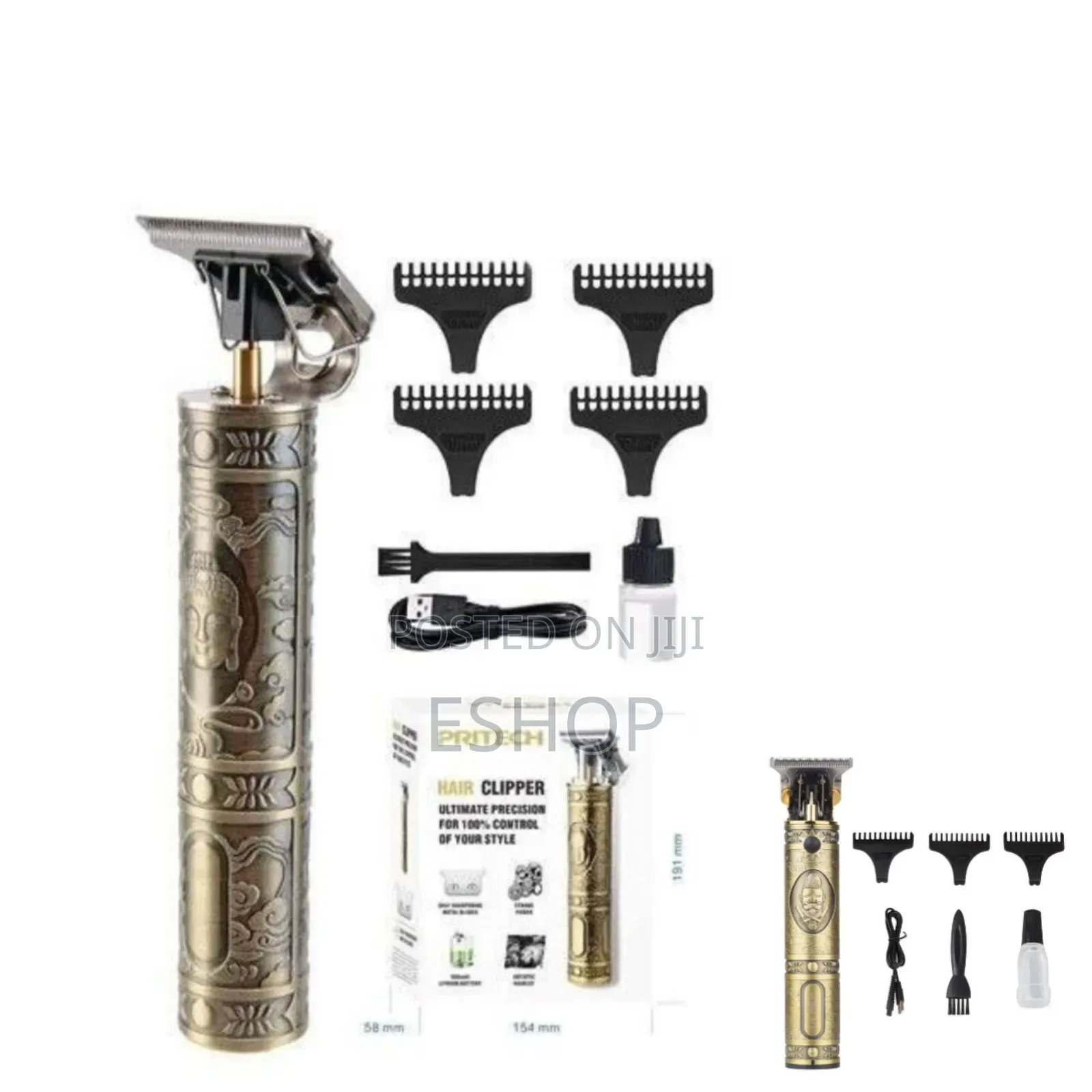 Professional Detail Trimmer – Fine Steel Head, 2h Cordless Use