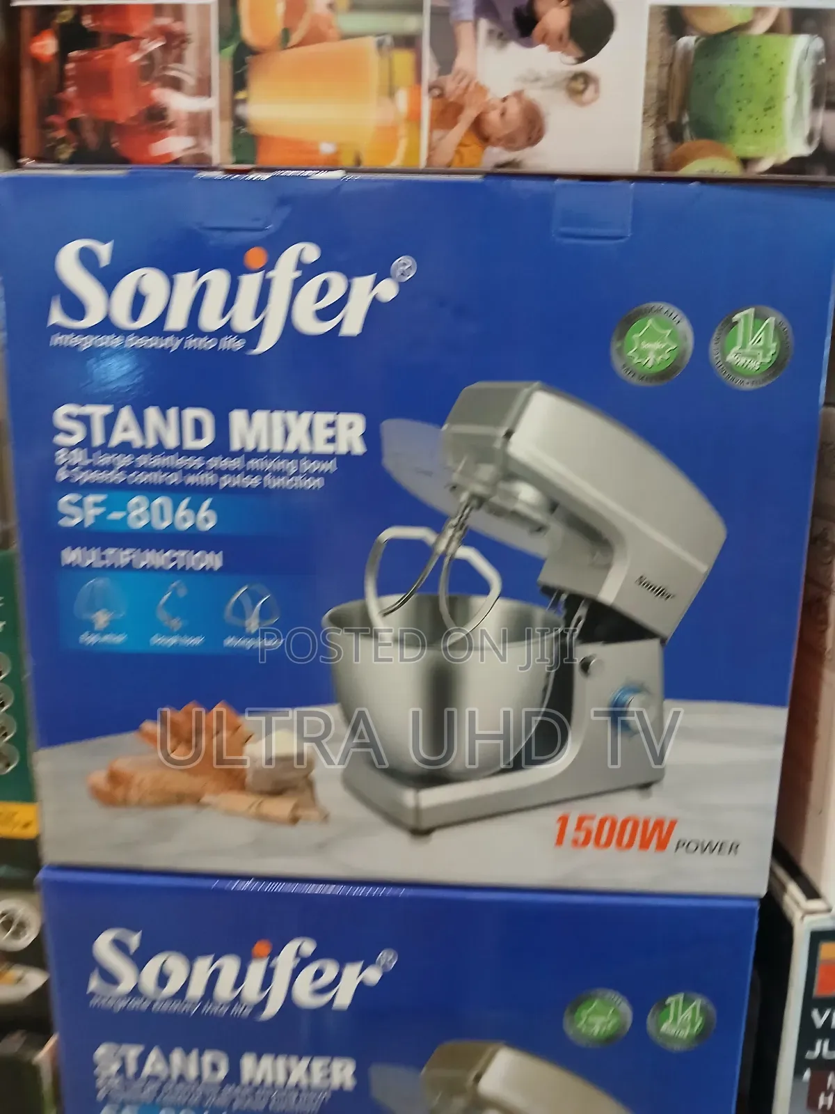 Sonifer Sf-8066 Electric Stand Mixer. It Features a Large 8-Liter S