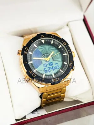 Men's Analog-Digital Quartz Watch, Likely Branded by Fossil