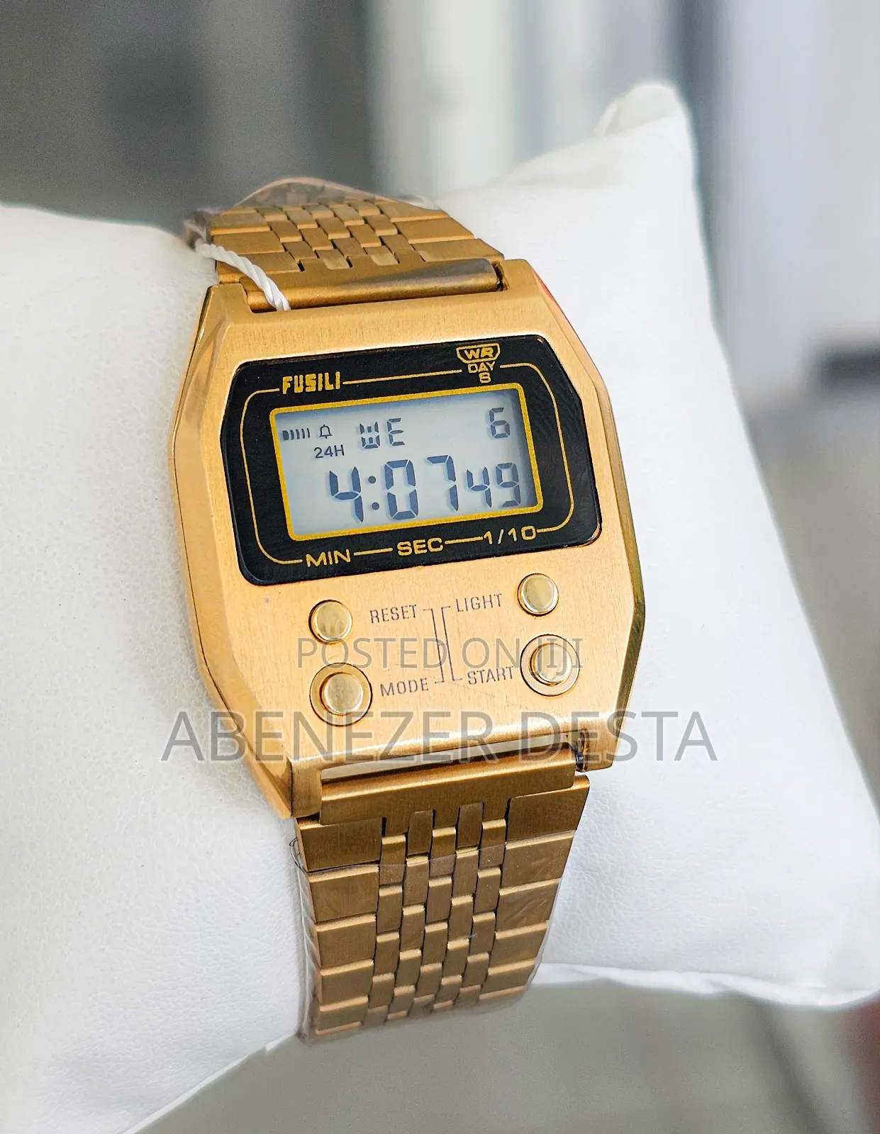 Casio Vintage A1100g-5ef, a Gold Ion-Plated Digital Watch