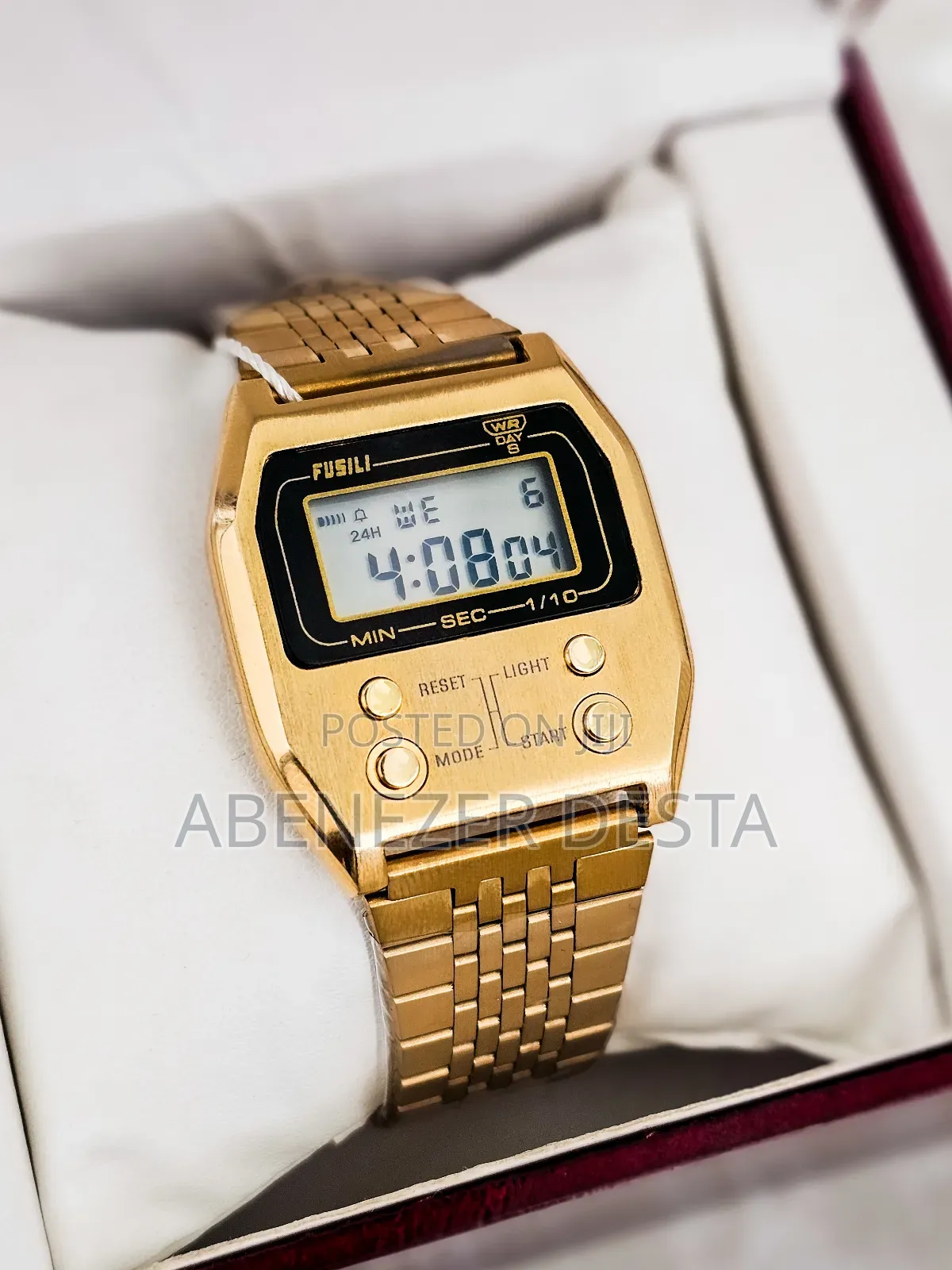Casio Vintage A1100g-5ef, a Gold Ion-Plated Digital Watch