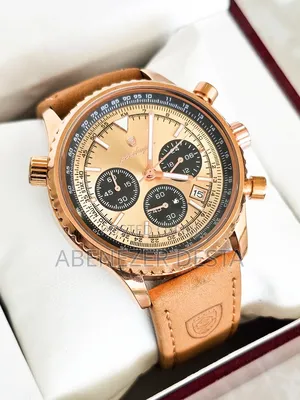 Poedagar Luxury Watch Is a Multifunctional Quartz a Rose Gold-Tone