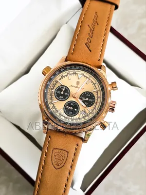 Poedagar Luxury Watch Is a Multifunctional Quartz a Rose Gold-Tone