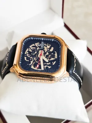 Chenxi Automatic Watch (Model 8810b) Features a Square Rose Gold Case