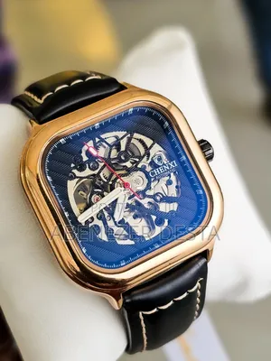 Chenxi Automatic Watch (Model 8810b) Features a Square Rose Gold Case